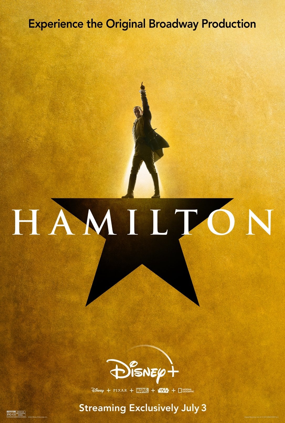 Hamilton Musical Disney+ Filme Crítica Pôster
