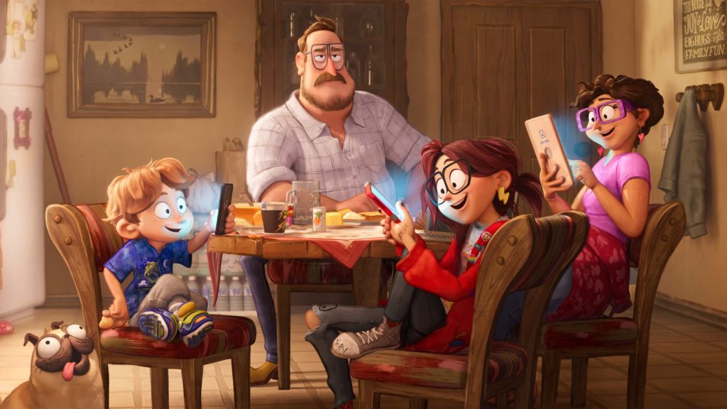 A Família Mitchell e a Revolta das Máquinas Filme Animação Crítica Netflix Imagem