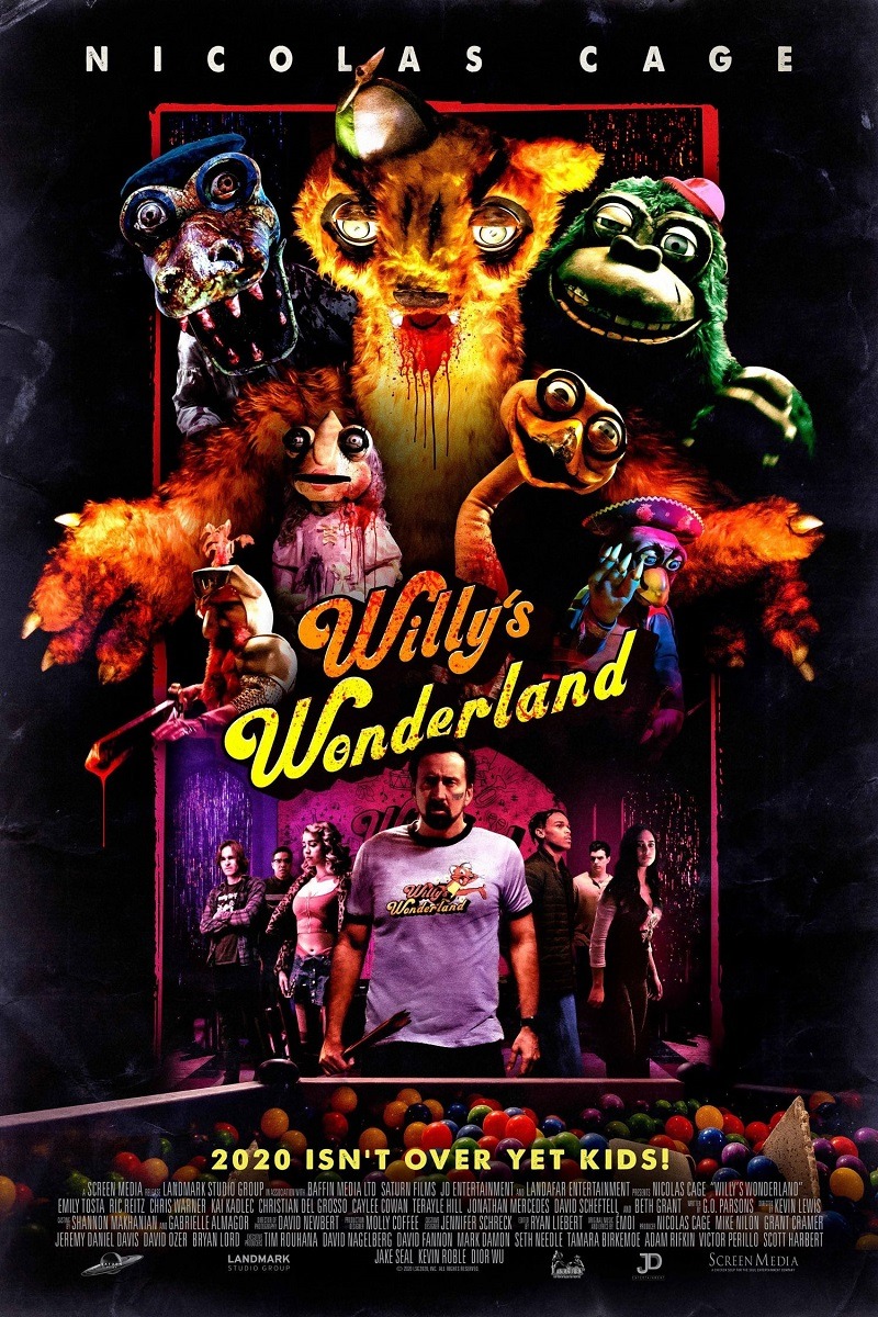 Willy's Wonderland: Parque Maldito Filme Crítica Telecine Poster